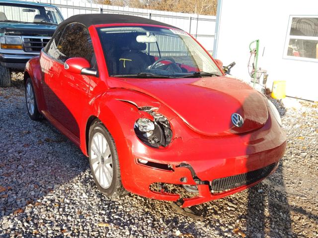 3VWRF31Y28M402698 - 2008 VOLKSWAGEN NEW BEETLE RED photo 1