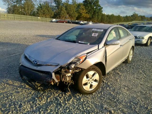 KMHEC4A47BA004559 - 2011 HYUNDAI SONATA HYB SILVER photo 2