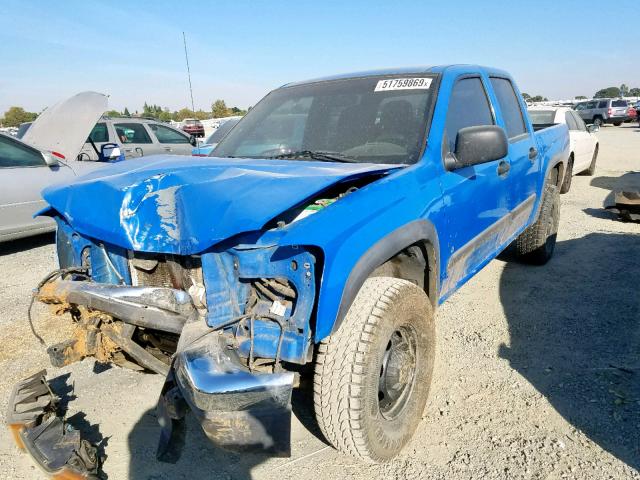 1GCDT33E788216524 - 2008 CHEVROLET COLORADO L BLUE photo 2