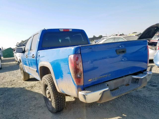 1GCDT33E788216524 - 2008 CHEVROLET COLORADO L BLUE photo 3