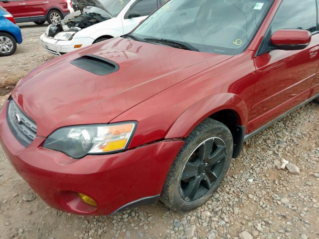 4S4BP67C456315990 - 2005 SUBARU LEGACY OUT BURGUNDY photo 9