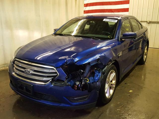 1FAHP2E82EG109055 - 2014 FORD TAURUS SEL BLUE photo 2