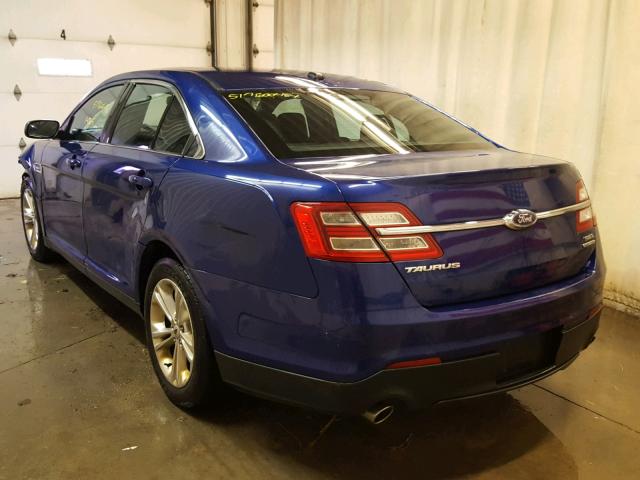 1FAHP2E82EG109055 - 2014 FORD TAURUS SEL BLUE photo 3