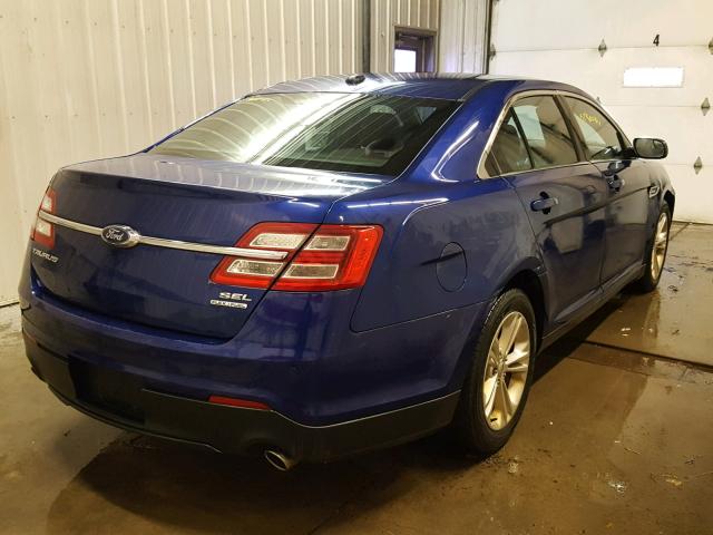 1FAHP2E82EG109055 - 2014 FORD TAURUS SEL BLUE photo 4