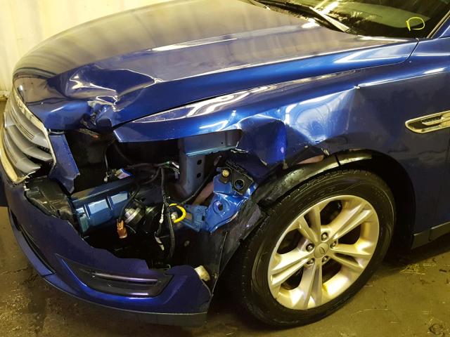 1FAHP2E82EG109055 - 2014 FORD TAURUS SEL BLUE photo 9