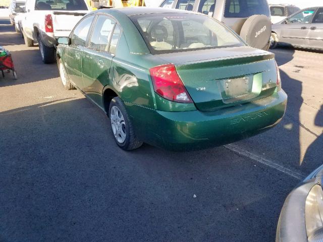 1G8AJ52FX4Z150094 - 2004 SATURN ION LEVEL GREEN photo 3