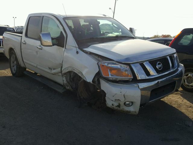 1N6AA0EC4BN302415 - 2011 NISSAN TITAN S WHITE photo 1