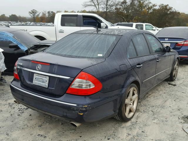 WDBUF72X89B372737 - 2009 MERCEDES-BENZ E 550 BLUE photo 4