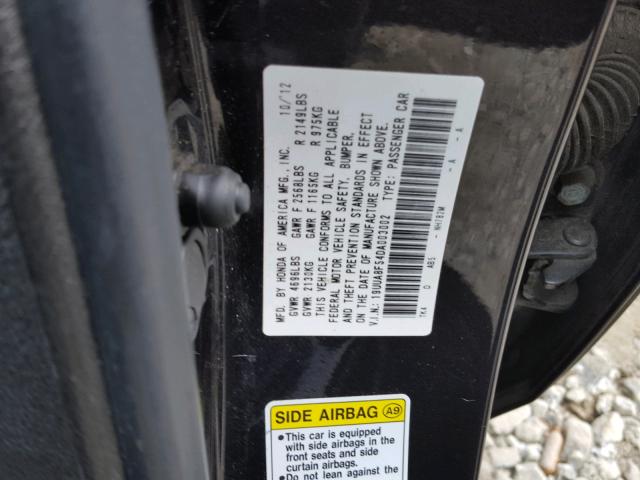 19UUA8F54DA003002 - 2013 ACURA TL TECH GRAY photo 10