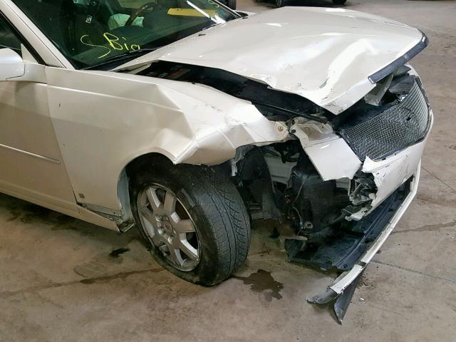 1G6DP577970181061 - 2007 CADILLAC CTS HI FEA WHITE photo 9