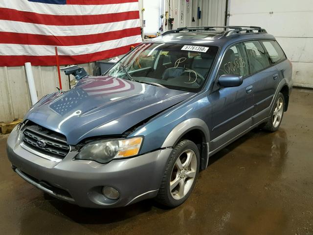 4S4BP62C456378868 - 2005 SUBARU LEGACY OUT BLUE photo 2