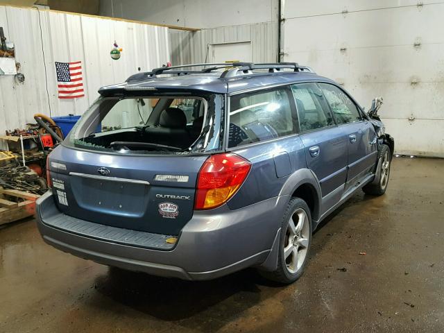 4S4BP62C456378868 - 2005 SUBARU LEGACY OUT BLUE photo 4