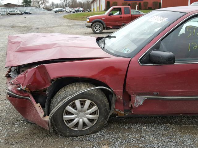 2G1WL54T3N1109091 - 1992 CHEVROLET LUMINA MAROON photo 10