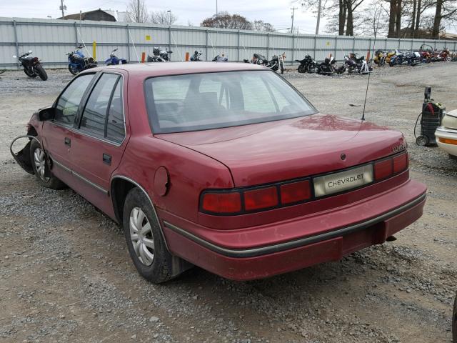 2G1WL54T3N1109091 - 1992 CHEVROLET LUMINA MAROON photo 3