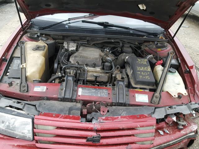 2G1WL54T3N1109091 - 1992 CHEVROLET LUMINA MAROON photo 7