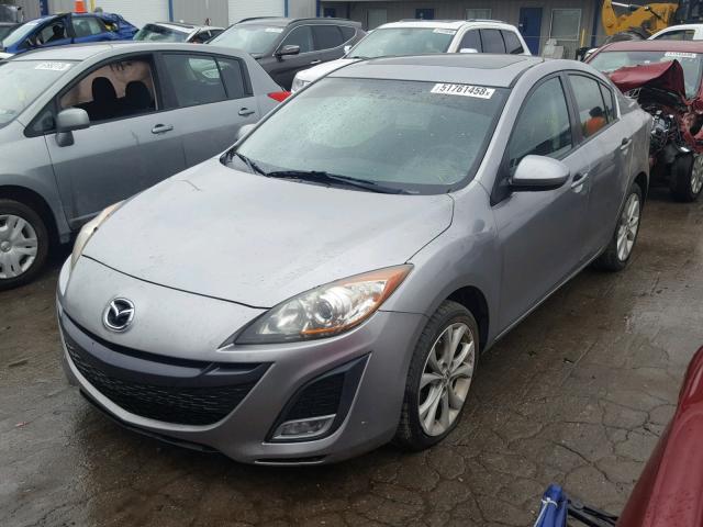 JM1BL1U66B1388188 - 2011 MAZDA 3 S GRAY photo 2