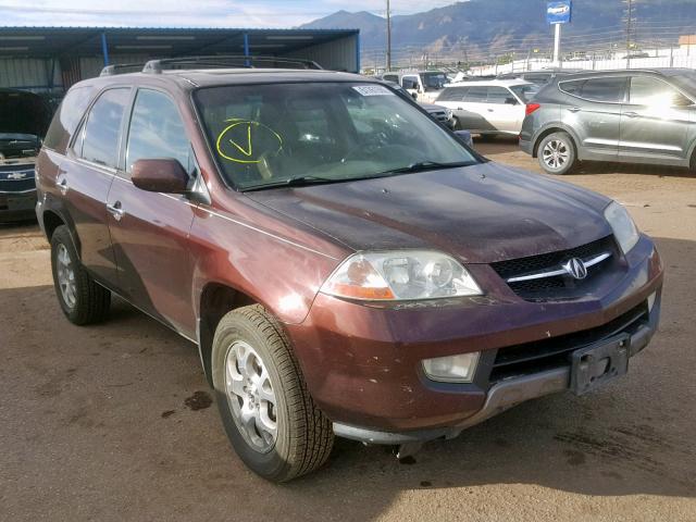 2HNYD188X1H534928 - 2001 ACURA MDX TOURIN BURGUNDY photo 1