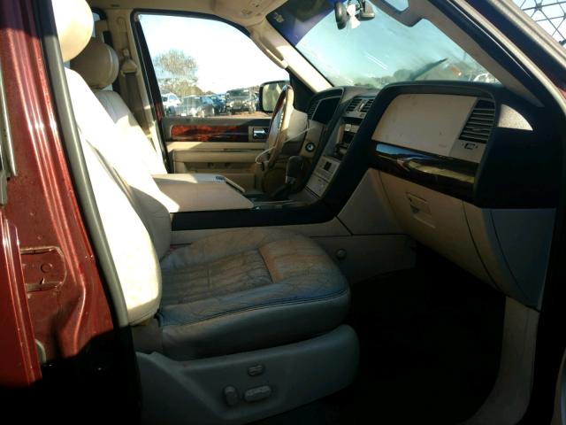 5LMFU28R33LJ07357 - 2003 LINCOLN NAVIGATOR Қызыл фото 5