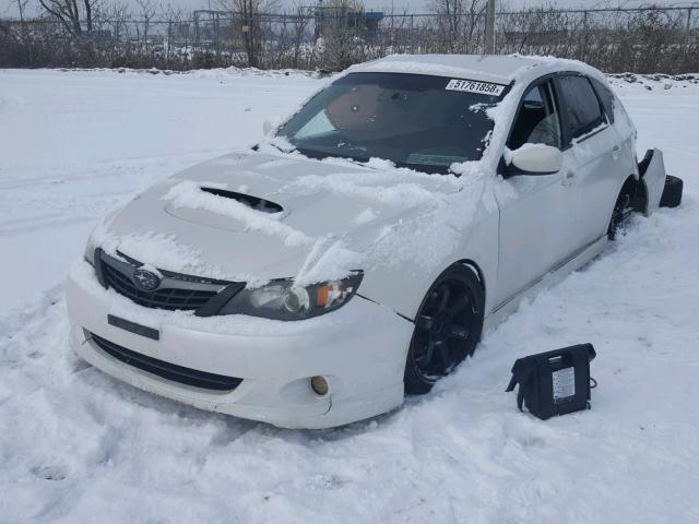 JF1GH75678G818198 - 2008 SUBARU IMPREZA WR WHITE photo 2