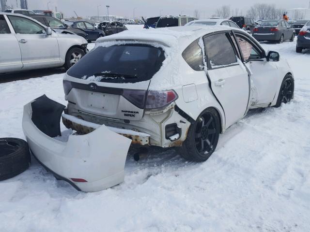 JF1GH75678G818198 - 2008 SUBARU IMPREZA WR WHITE photo 4