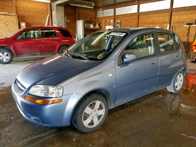 KL1TD66677B765860 - 2007 CHEVROLET AVEO BASE Mavi foto 2