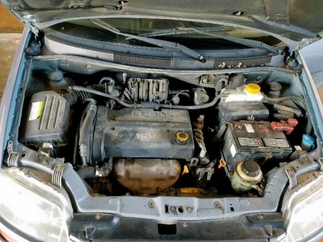 KL1TD66677B765860 - 2007 CHEVROLET AVEO BASE Mavi foto 7