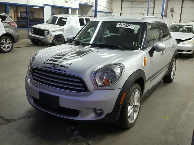 WMWZB3C59EWR40003 - 2014 MINI COOPER COU SILVER photo 2