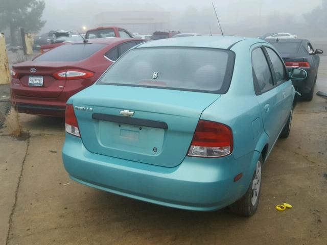 KL1TD52695B340718 - 2005 CHEVROLET AVEO BASE Yaşıl foto 4
