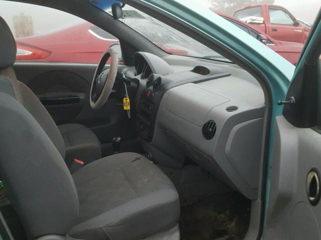 KL1TD52695B340718 - 2005 CHEVROLET AVEO BASE Yaşıl foto 5