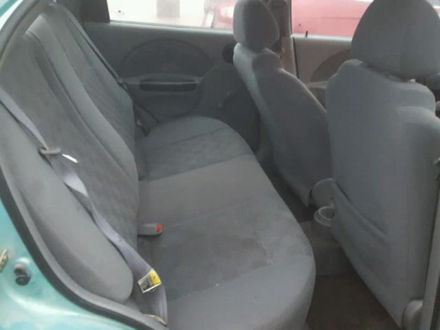 KL1TD52695B340718 - 2005 CHEVROLET AVEO BASE Yaşıl foto 6