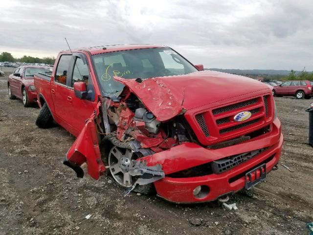 1FTPW14568FA98307 - 2008 FORD F150 SUPER RED photo 1