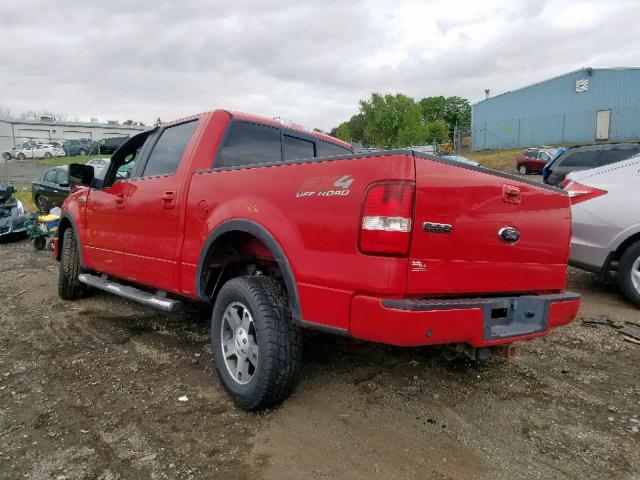 1FTPW14568FA98307 - 2008 FORD F150 SUPER RED photo 3