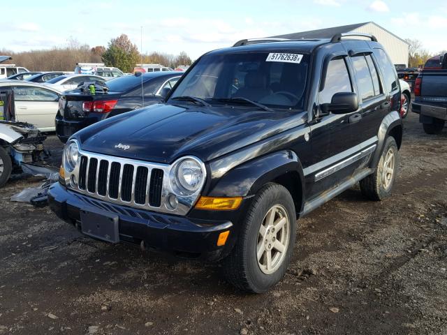 1J4GL58K66W177810 - 2006 JEEP LIBERTY LI BLACK photo 2