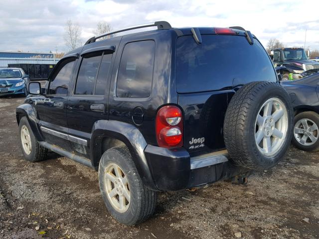 1J4GL58K66W177810 - 2006 JEEP LIBERTY LI BLACK photo 3