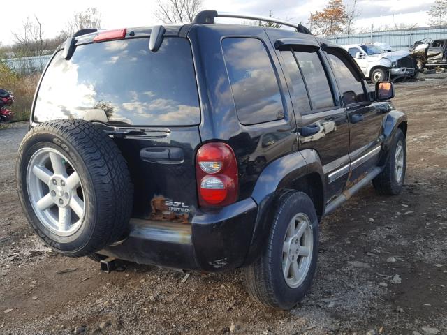 1J4GL58K66W177810 - 2006 JEEP LIBERTY LI BLACK photo 4