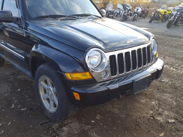 1J4GL58K66W177810 - 2006 JEEP LIBERTY LI BLACK photo 9