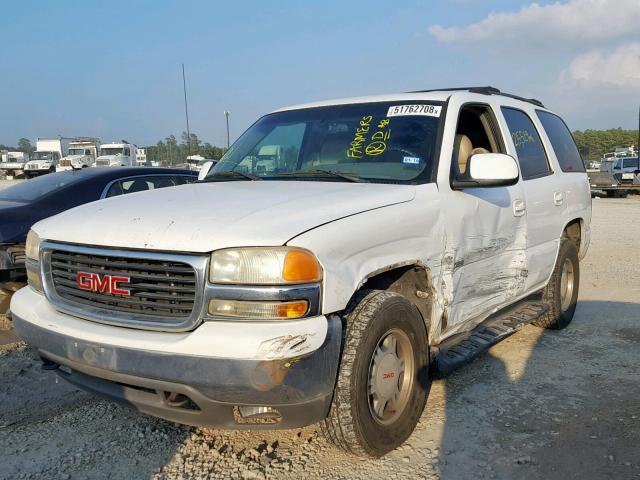 1GKEC13V61R205558 - 2001 GMC YUKON WHITE photo 2