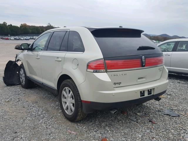 2LMDU88C67BJ12118 - 2007 LINCOLN MKX BEIGE photo 3