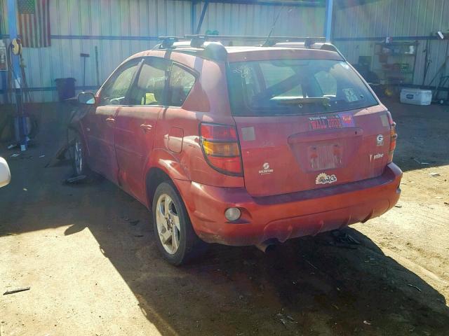 5Y2SL63815Z439084 - 2005 PONTIAC VIBE RED photo 3