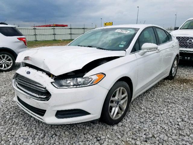 3FA6P0H74DR349701 - 2013 FORD FUSION S WHITE photo 2