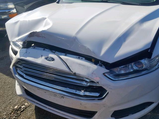 3FA6P0H74DR349701 - 2013 FORD FUSION S WHITE photo 9