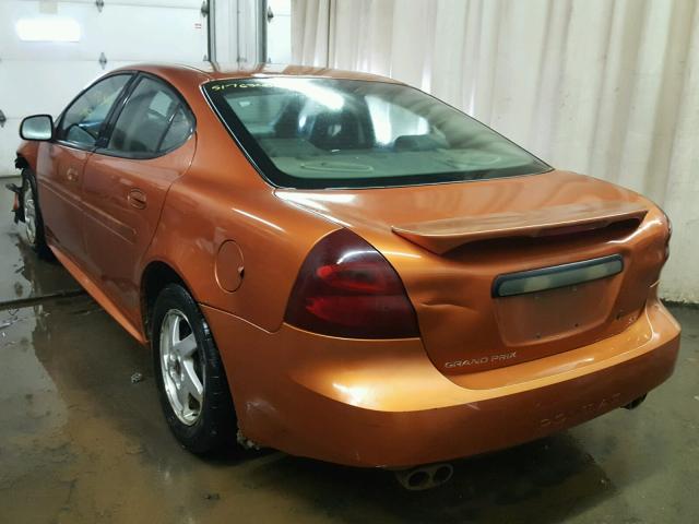 2G2WS522041139334 - 2004 PONTIAC GRAND PRIX ORANGE photo 3