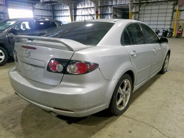 1YVHP84D965M18010 - 2006 MAZDA 6 S GRAY photo 4