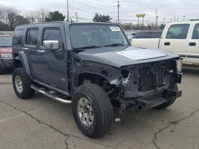 5GTEN13E788108738 - 2008 HUMMER H3 GRAY photo 1