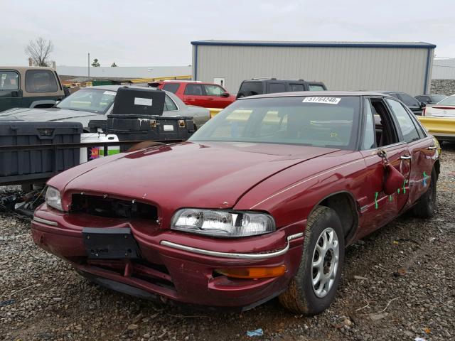 1G4HR52K5VH451546 - 1997 BUICK LESABRE LI MAROON photo 2