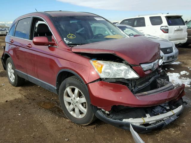 JHLRE48797C110378 - 2007 HONDA CR-V EXL BURGUNDY photo 1