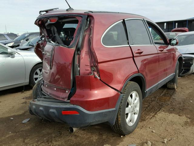 JHLRE48797C110378 - 2007 HONDA CR-V EXL BURGUNDY photo 4