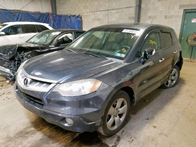 5J8TB18537A006975 - 2007 ACURA RDX TECHNO GRAY photo 2