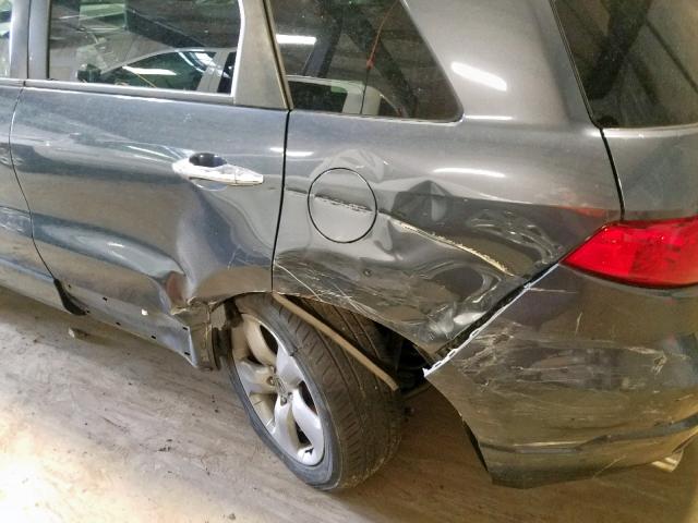 5J8TB18537A006975 - 2007 ACURA RDX TECHNO GRAY photo 9