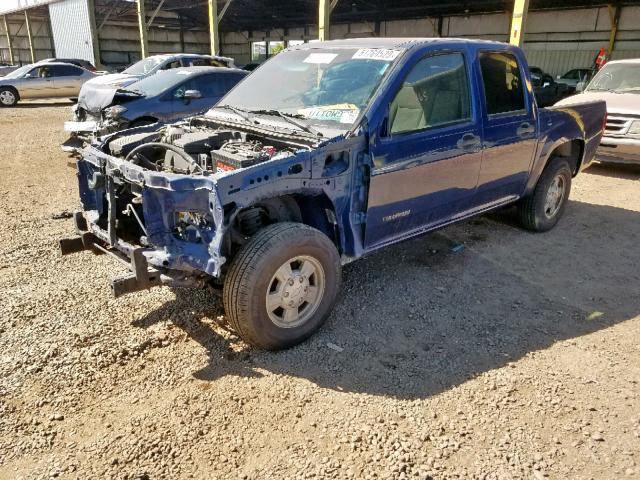 1GCCS138358128417 - 2005 CHEVROLET COLORADO BLUE photo 2